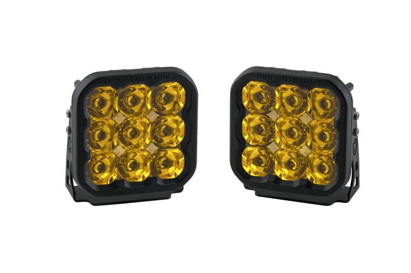 Diode Dynamics SS5 LED Pod Sport - Yellow Spot (Pair) dd6771p