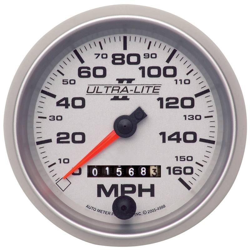 Autometer Ultra-Lite II 3-3/8in 160MPH Mechanical Speedometer 4993 image 2