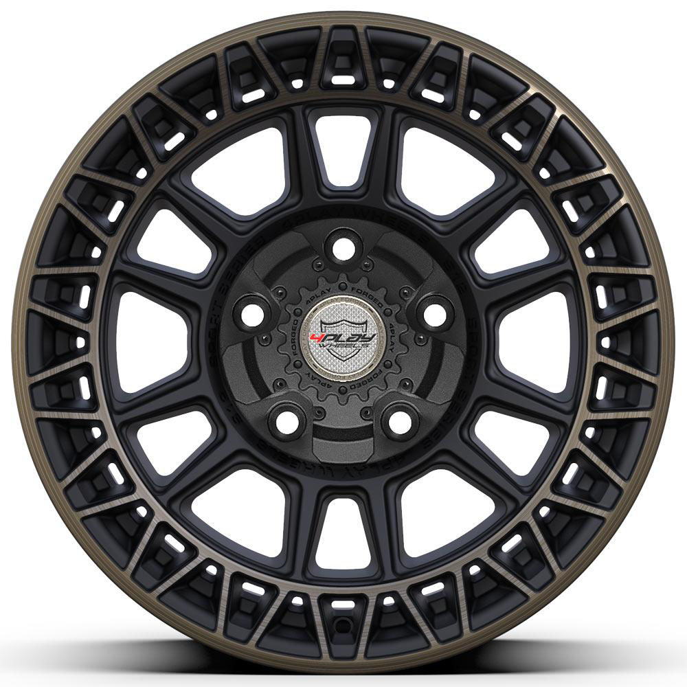 4PLAY Wheel 17x9 4PS12 Satin Machined with Bronze Rim Chevrolet Tahoe (2WD only) 1995-1999 4ps12-17090-5d55-0b1mbr image 2