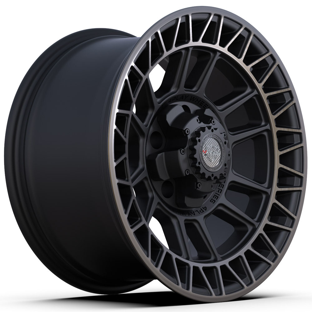 4PLAY Wheel 17x9 4PS12 Satin Machined with Bronze Rim Chevrolet Tahoe (2WD only) 1995-1999 4ps12-17090-5d55-0b1mbr image 3