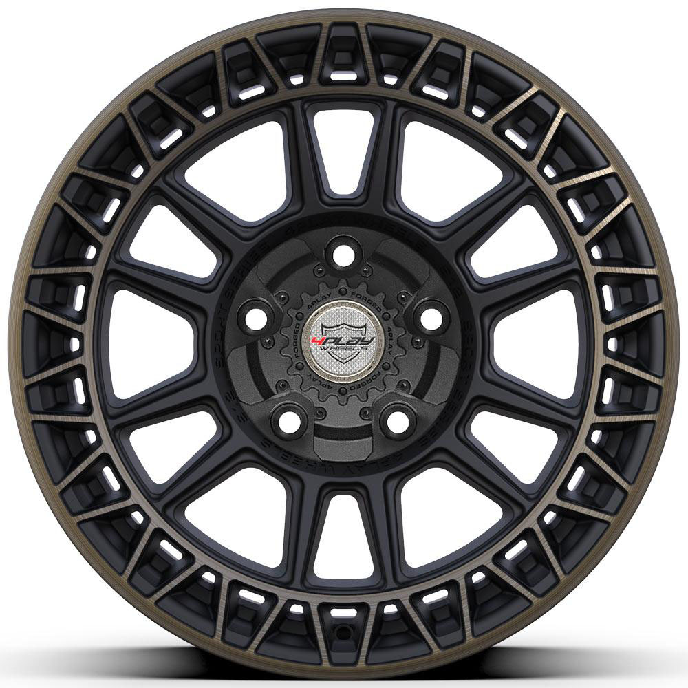 4PLAY Wheel 18x9 4PS12 Satin Machined with Bronze Rim Chevrolet Tahoe (2WD only) 1995-1999 4ps12-18090-5d55-0b1mbr image 2
