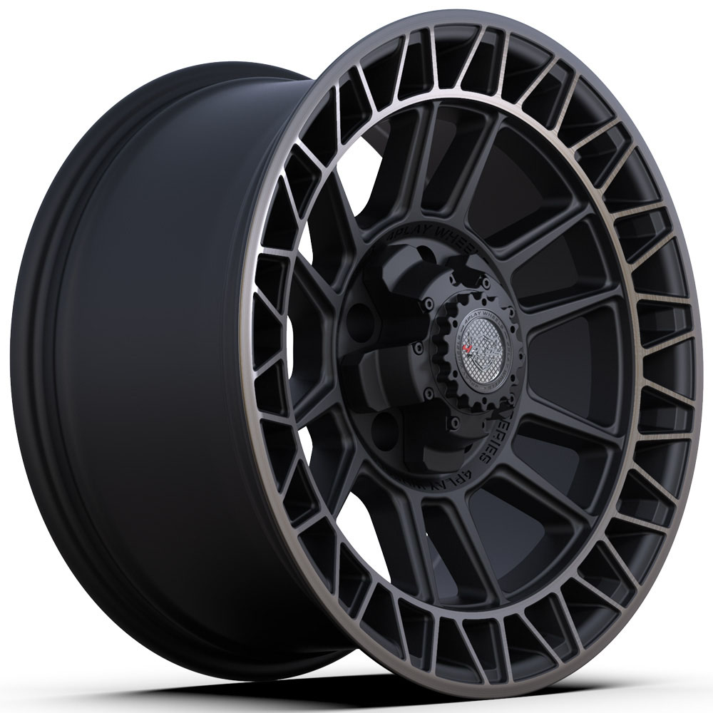 4PLAY Wheel 18x9 4PS12 Satin Machined with Bronze Rim Chevrolet Tahoe (2WD only) 1995-1999 4ps12-18090-5d55-0b1mbr image 3