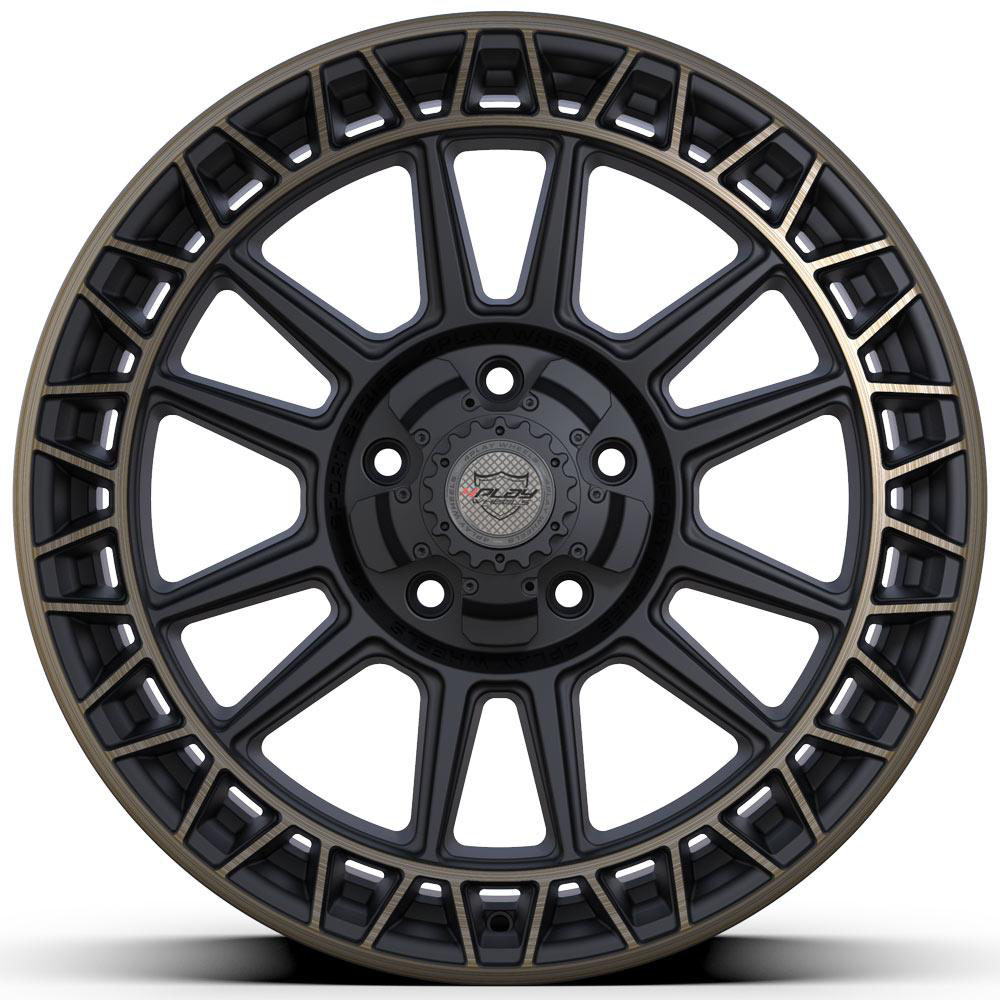 4PLAY Wheel 20x9 4PS12 Satin Machined with Bronze Rim Chevrolet Tahoe (2WD only) 1995-1999 4ps12-20090-5d55-0b1mbr image 2