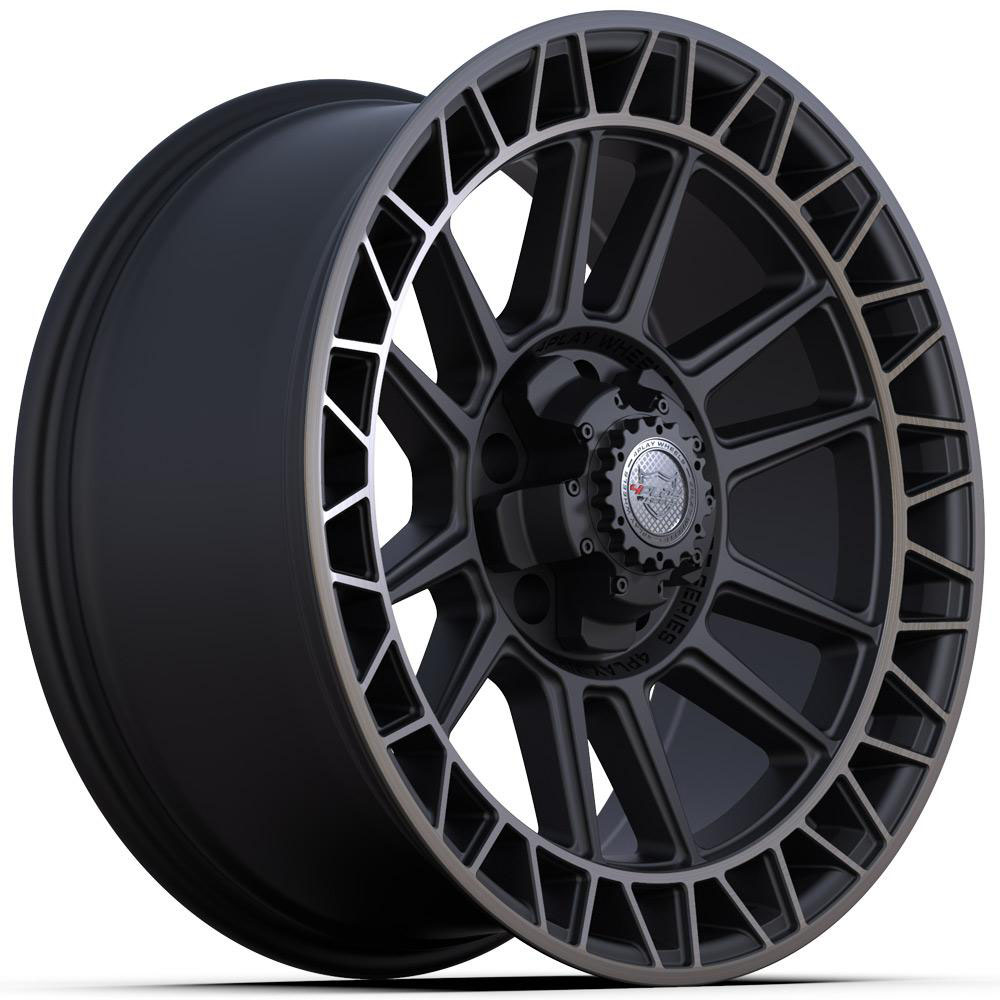4PLAY Wheel 20x9 4PS12 Satin Machined with Bronze Rim Chevrolet Tahoe (2WD only) 1995-1999 4ps12-20090-5d55-0b1mbr image 3