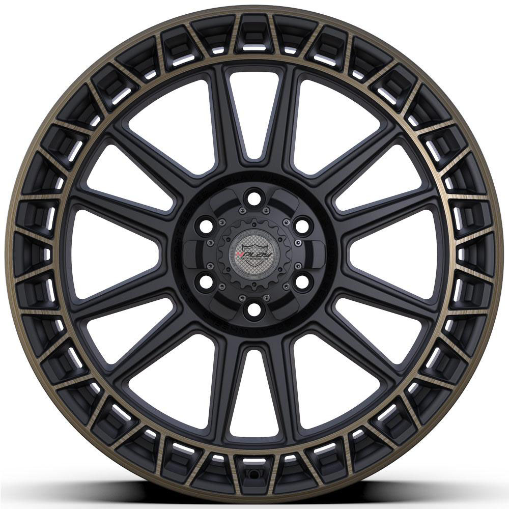 4PLAY Wheel 22x9 4PS12 Satin Machined with Bronze Rim Chevrolet Tahoe (2WD only) 1995-1999 4ps12-22090-5d55-0b1mbr image 2