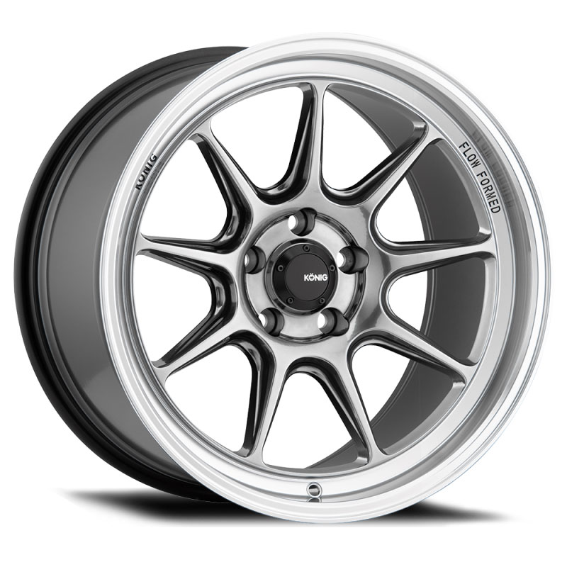 Konig Countergram Wheels Hyper Chrome Aluminum (1 x 1. inches /5 x, 1 inches Offset)