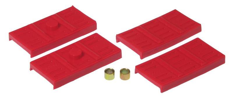 Prothane 67-69 GM F-Body Upper/Lower Spring Pad (Mono) - Red 7-1707