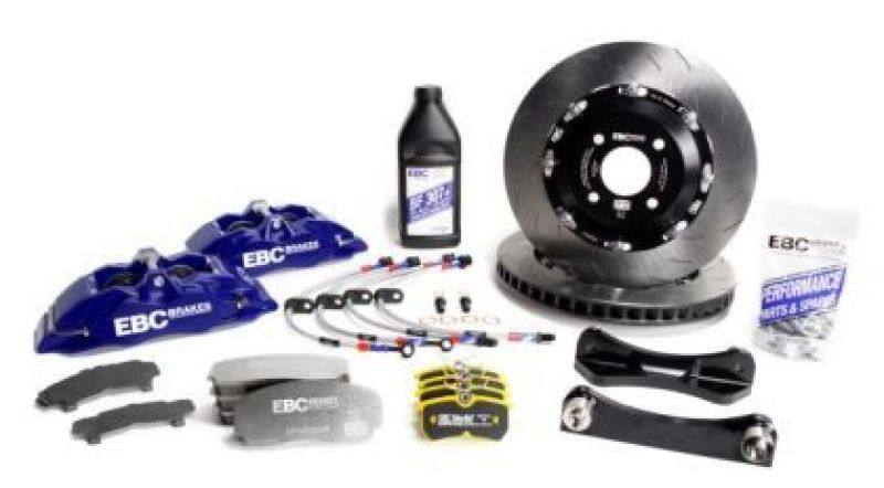 EBC Racing 2016+ Mazda MX-5 (ND) Blue Apollo-4 Calipers 330mm Rotors Front Big Brake Kit bbk027blu1