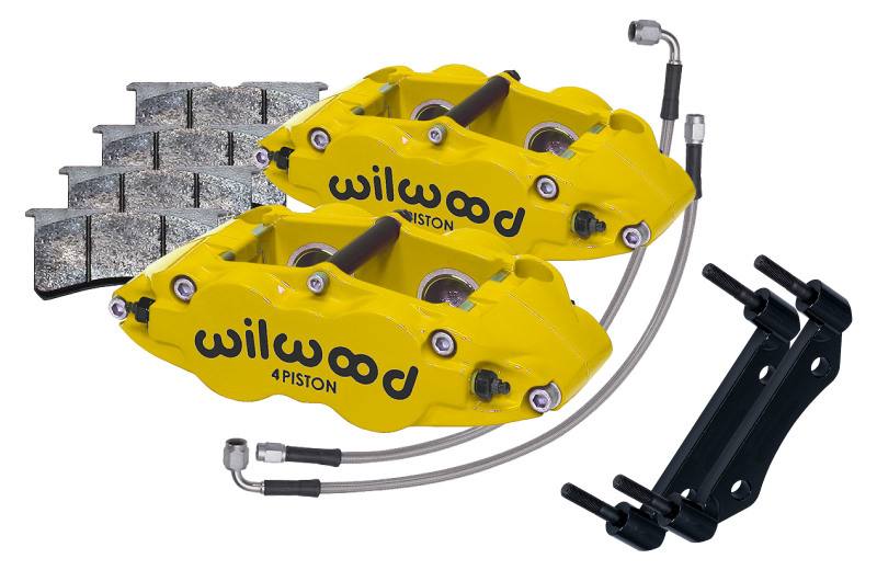 Wilwood 69-83 Porsche 911 Front Superlite Caliper Kit 3.5in MT - Yellow 14016675y