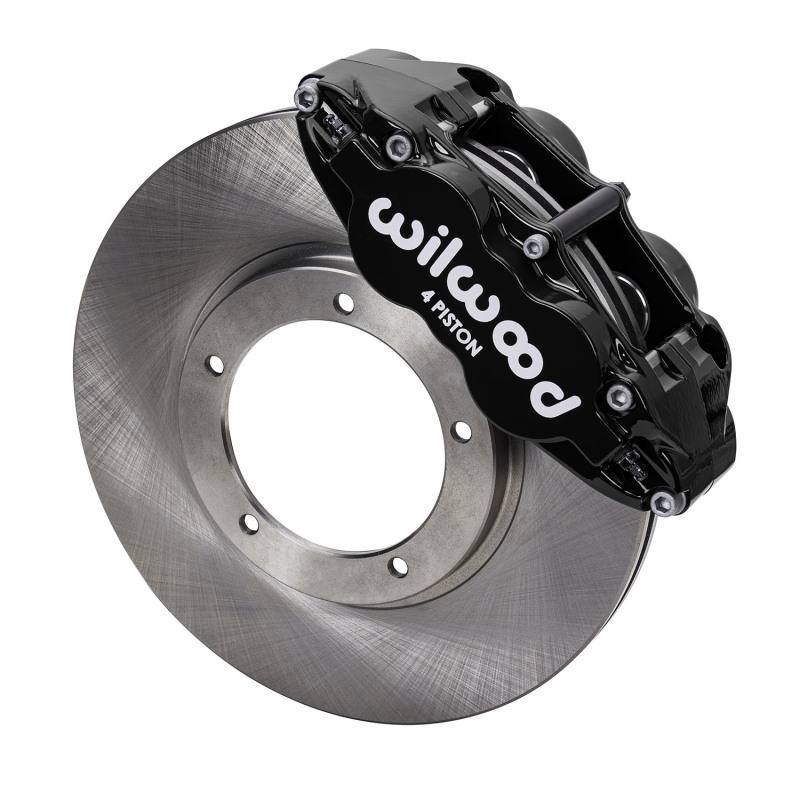 Wilwood 69-83 Porsche 911 Front Superlite Brake Kit 3.5in MT Plain Face - Black 14016679