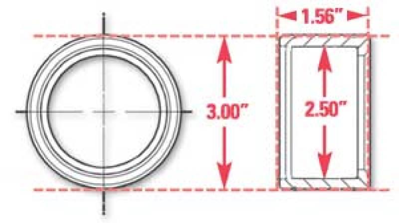 SPC Performance Weld-In Ring Kit 2.50 in. ID 15523