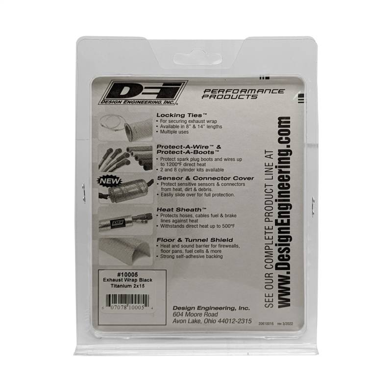 DEI Exhaust Wrap 2in x 15ft - Titanium - Black 10005 image 4