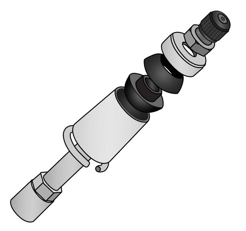 Ridetech 3.75in Tall Stud Mount for ShockWaves CoilOvers 90002050 image 2