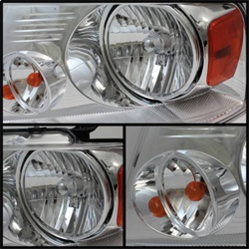 xTune Ford F150 Amber Crystal Headlights - Chrome 5069825 image 3
