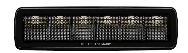Hella Universal Black Magic 6 L.E.D. Mini Light Bar - Flood Beam 358176201 image 8