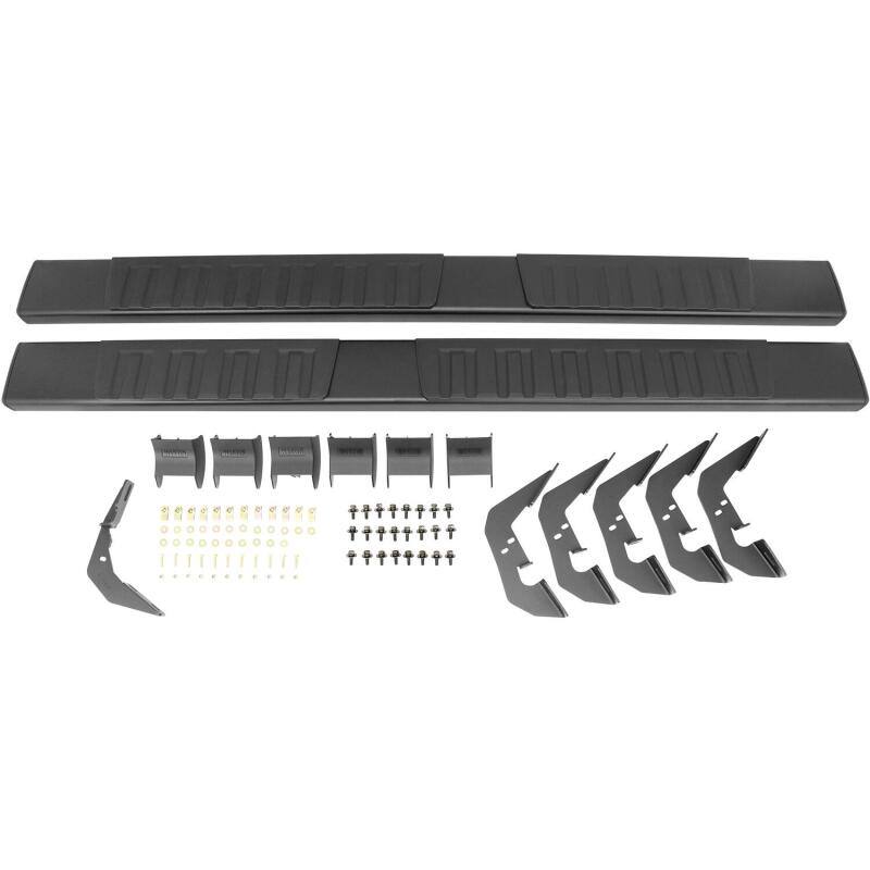 Westin 2007-2018 Chevy Silverado Ext/Dbl Cab R7 Nerf Step Bars - Black 28-71025 image 6