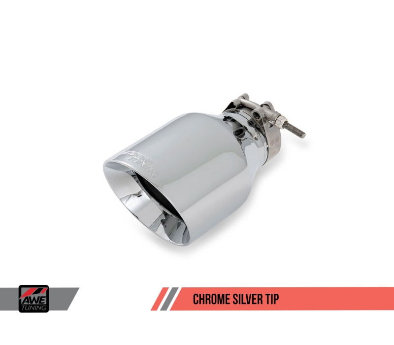AWE Tuning 3015-32036 | VW GTI 2.0L Turbo Mk6 GTI Performance Catback - Chrome Silver Round Tips; 2010-2014