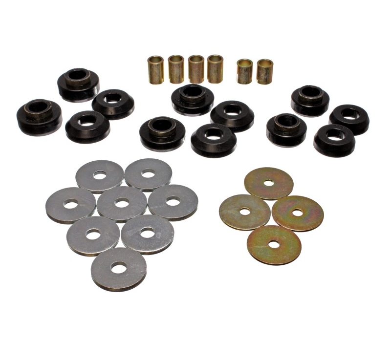 Energy Suspension 75-79 Chevrolet Nova / Chevy II Black Body Mount Set