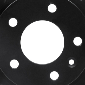 R1 13-25 Cadillac ATS Front Left Drilled & Slotted Black Brake Rotor