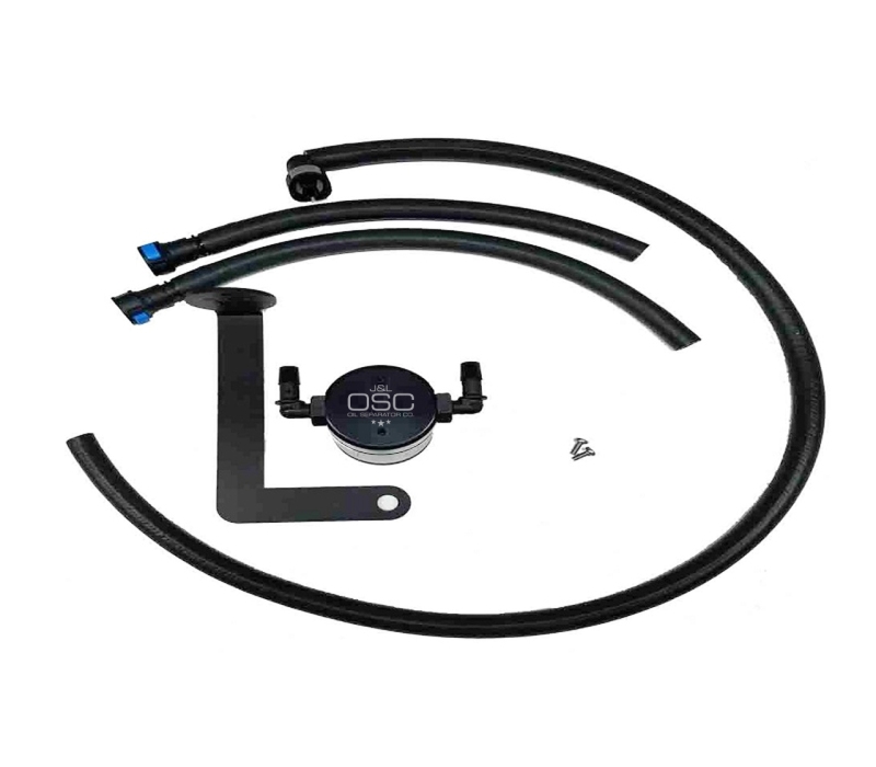 JLT 3.0 Oil Separator Chevrolet Camaro LS3 Passenger Side Black Anodized Finish