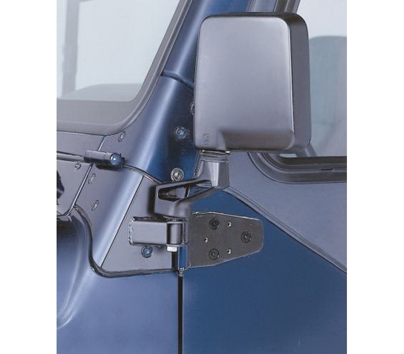 Rampage 1997-2006 Jeep Wrangler(TJ) Mirror Relocation Brackets - Black