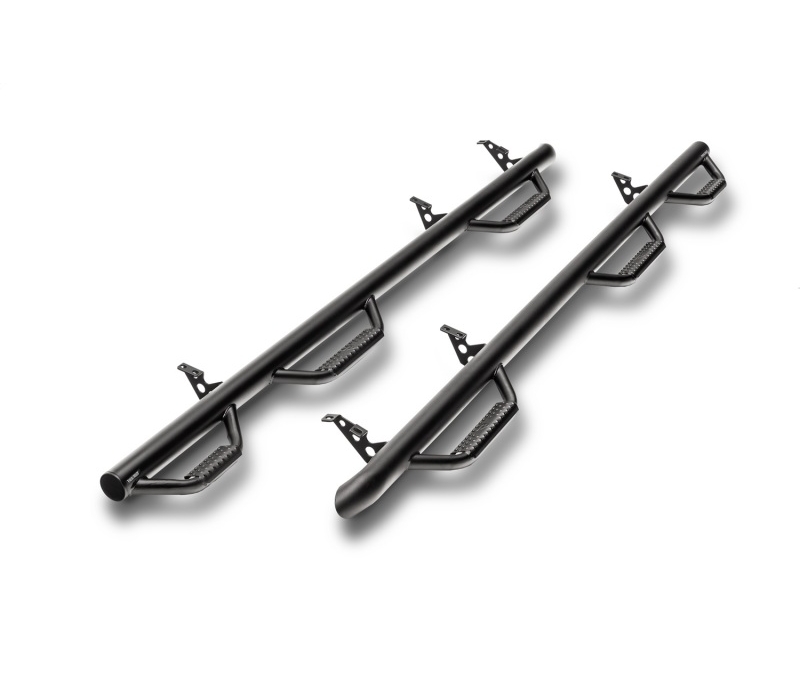 N-Fab Nerf Step 02-08 Dodge Ram 1500/2500/3500 Quad Cab 6.4ft Bed - Tex. Black - Bed Access - 3in