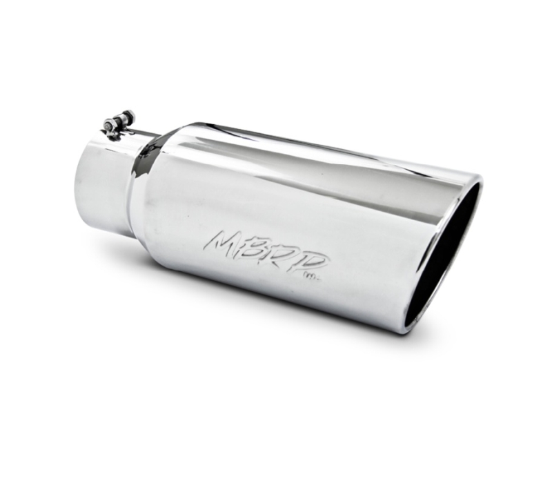 MBRP Universal Tip 7in O.D. Rolled End 5in inlet 18in length - T304 (SINGLE TIP)