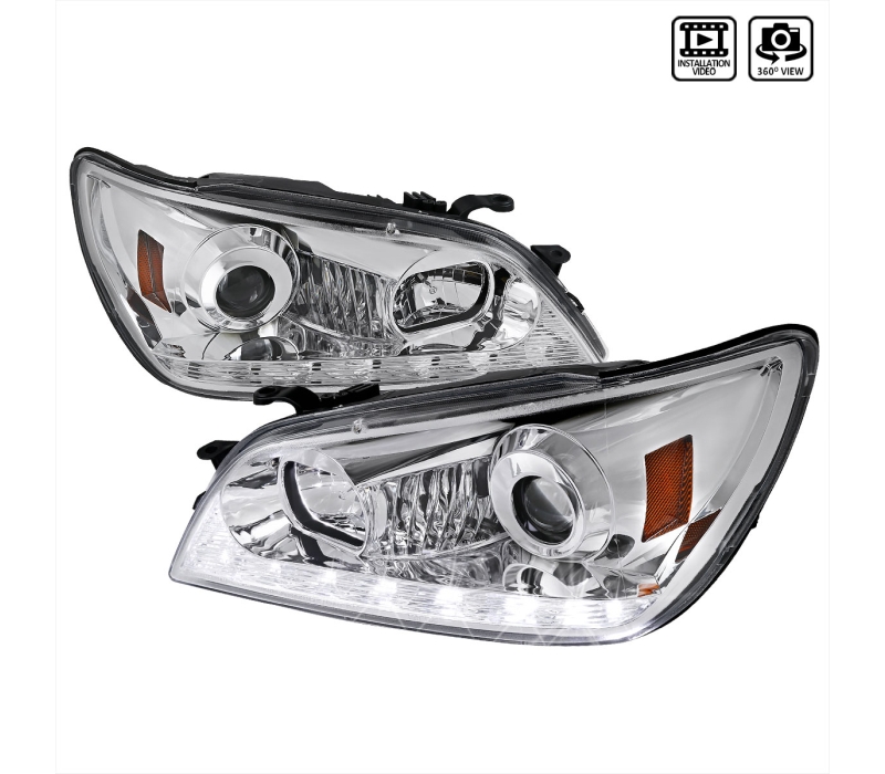 SpecD Tuning Lexus Is300 Projector Headlight Chrome Housing 2LHP