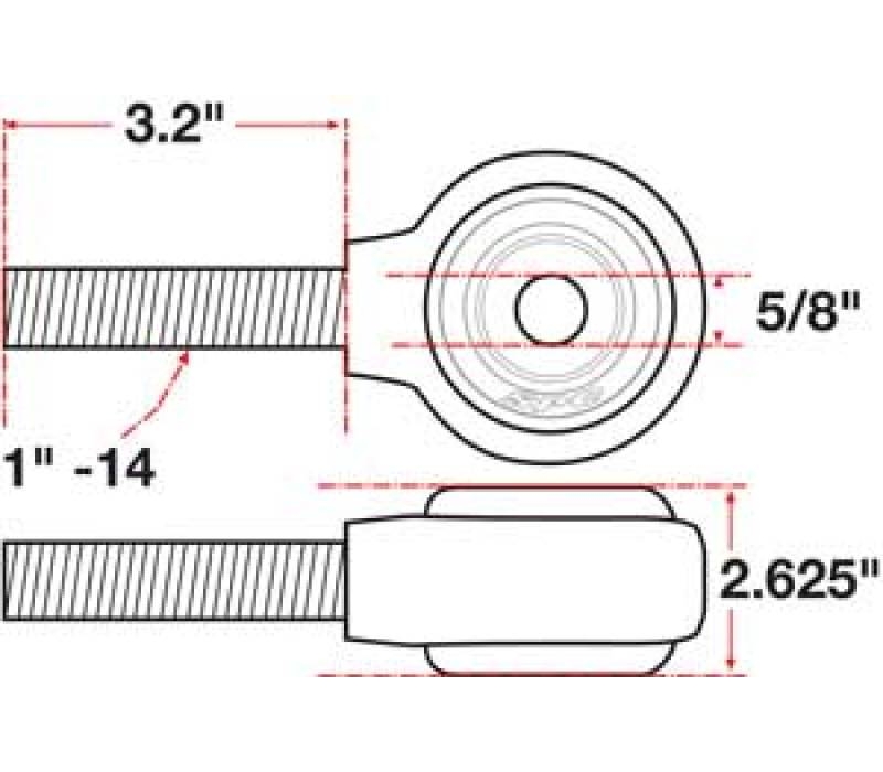 SPC Performance XAXIS Rod End Ball Joint