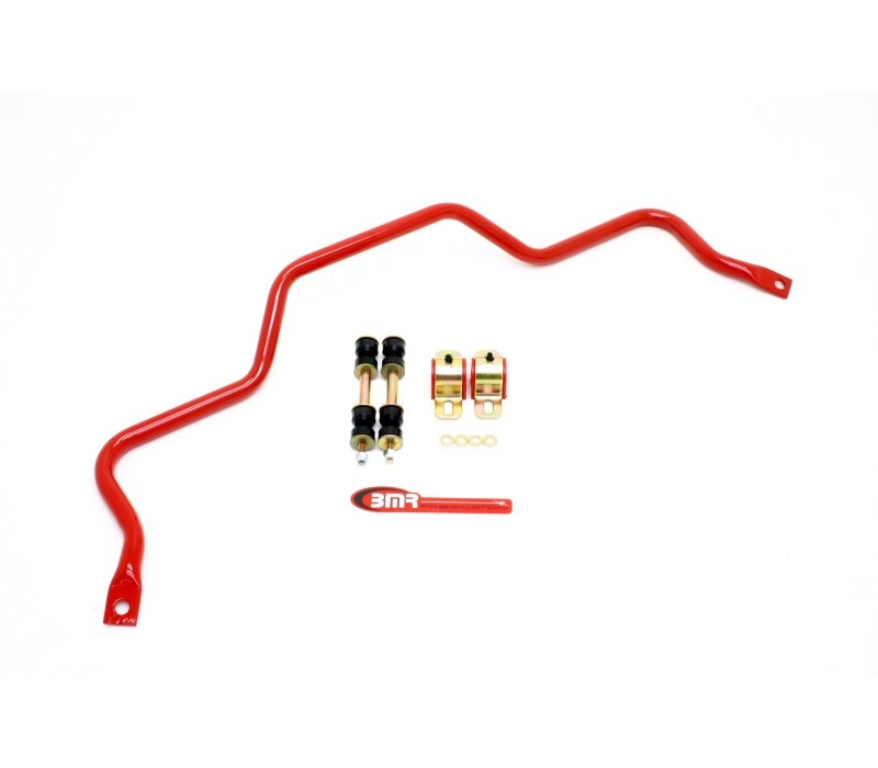 BMR Rear 25mm sway bar w/bushings, Camaro V8 / V6 Red