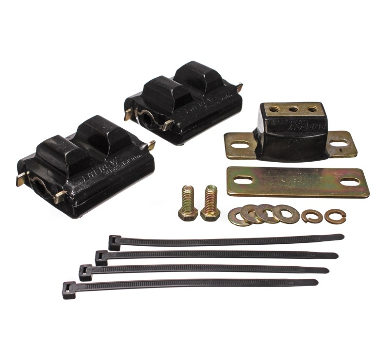 Energy Suspension 73-92 Chevrolet Camaro Black Motor and Transmision Mounts; Zinc Finish