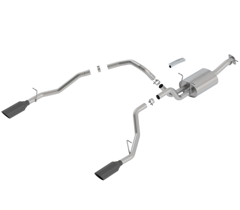 Borla ATAK Ram 1500 5.7L Cat-Back Exhaust System Black Chrome Tips