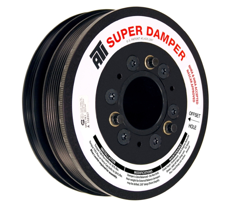 ATI Damper - 7.48in - Alum - 6/4 Grv - LS3 Camaro - 10-15 - Gen 3 Vortec Truck - LS