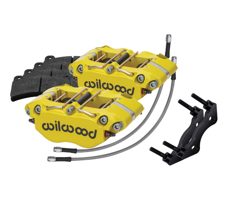 Wilwood 69-83 Porsche 911 Rear Dynapro Caliper Kit 3in MT - Yellow