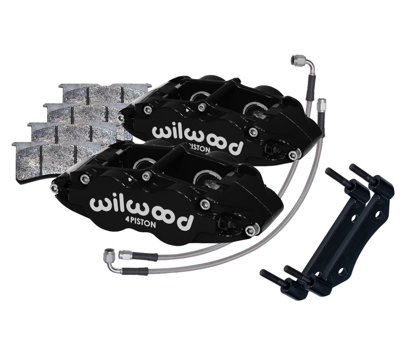 Wilwood 69-83 Porsche 911 Front Superlite Caliper Kit 3.5in MT - Black