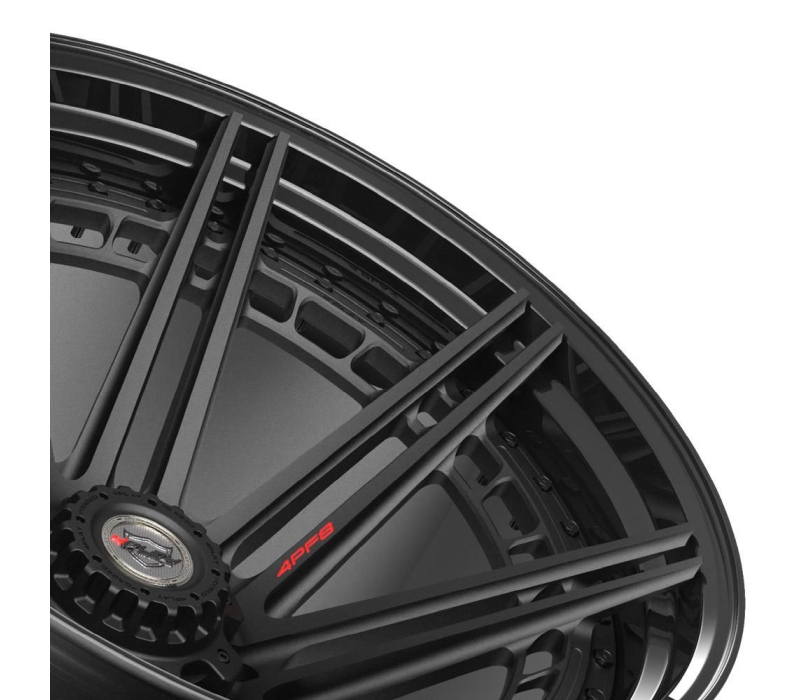 4PLAY Wheel 24x14 4PF8 Gloss Black Barrel with Matte Center Rim Chevrolet Silverado 1500 HD 2002-2006
