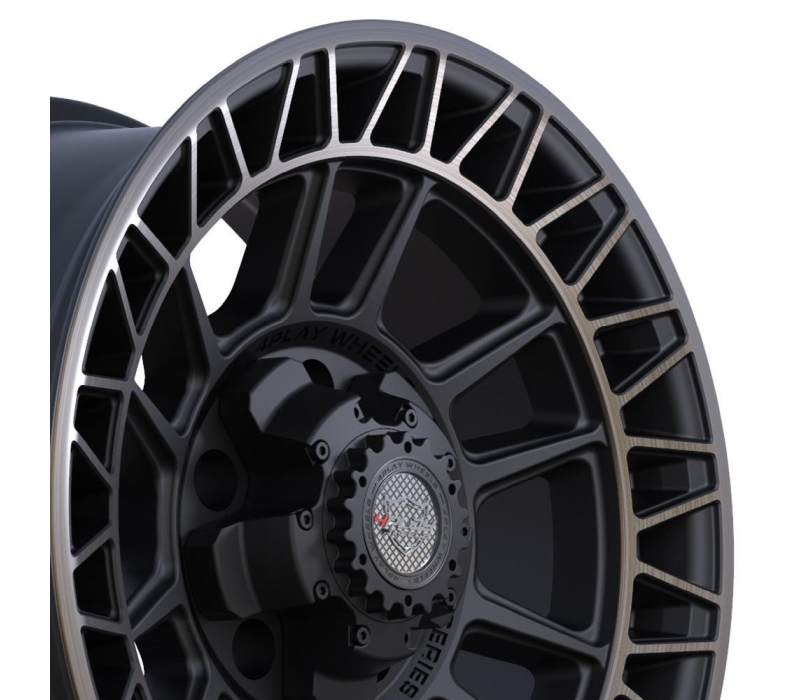 4PLAY Wheel 17x9 4PS12 Satin Machined with Bronze Rim Chevrolet Tahoe (2WD only) 1995-1999