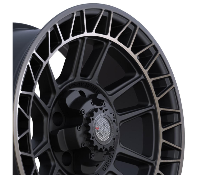 4PLAY Wheel 18x9 4PS12 Satin Machined with Bronze Rim Chevrolet Tahoe (2WD only) 1995-1999