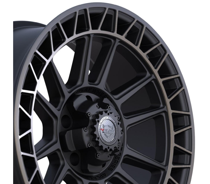 4PLAY Wheel 20x9 4PS12 Satin Machined with Bronze Rim Chevrolet Tahoe (2WD only) 1995-1999