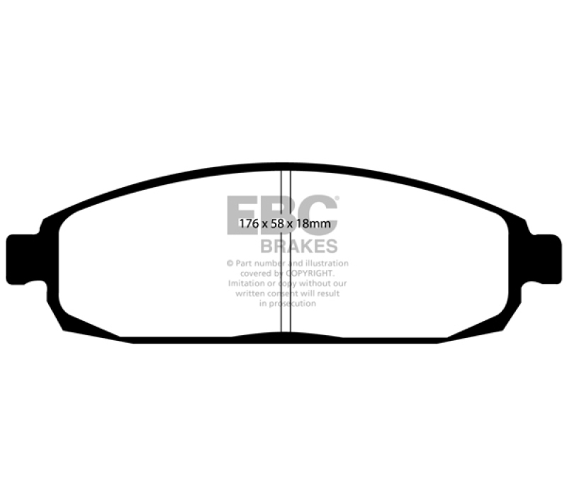EBC 05-10 Jeep Commander 3.7 Greenstuff Front Brake Pads