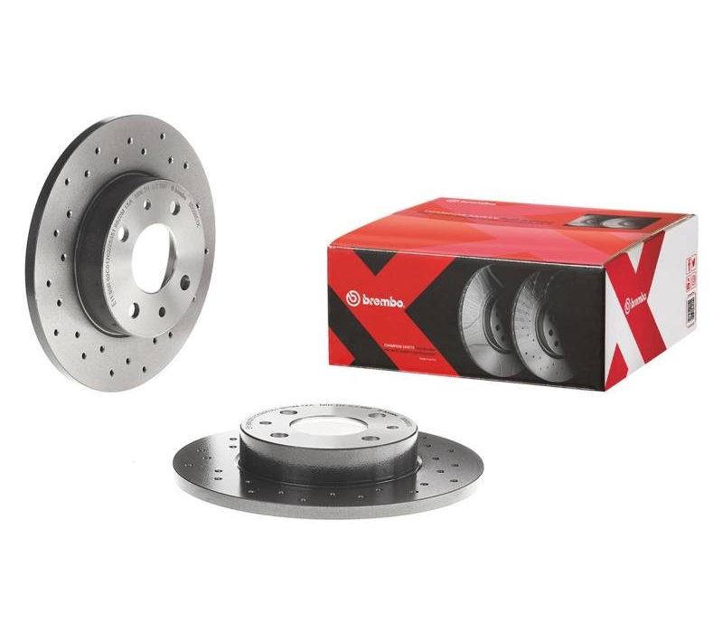Brembo 00-04 Ford Focus Front Premium Xtra Cross Drilled UV Coated Rotor