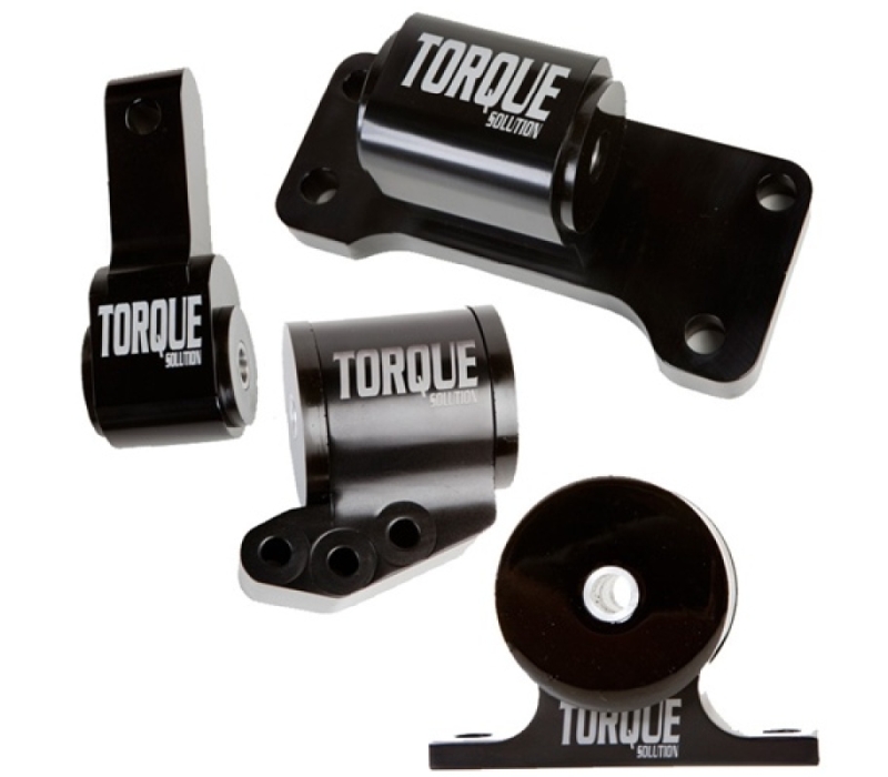 Torque Solution Billet Aluminum 4 Piece Engine Mount Kit: Mitsubishi Evolution 01-06 (5sp Only)