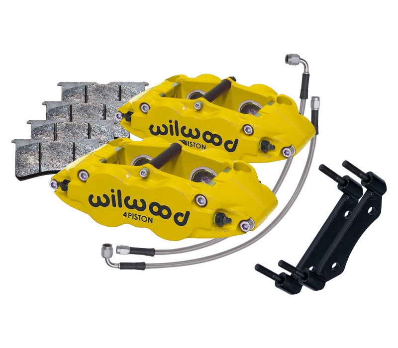 Wilwood 69-83 Porsche 911 Front Superlite Caliper Kit 3.5in MT - Yellow