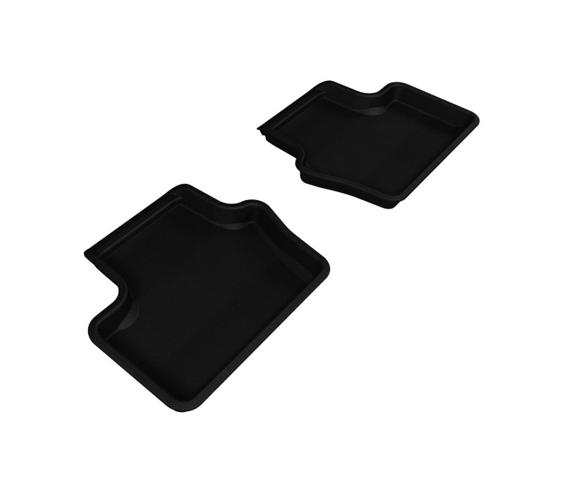 3D Maxpider l1jp00821509 | 3D MAXpider 2007-2017 Jeep Compass/Patriot Kagu 2nd Row Floormats - Black; 2007-2017