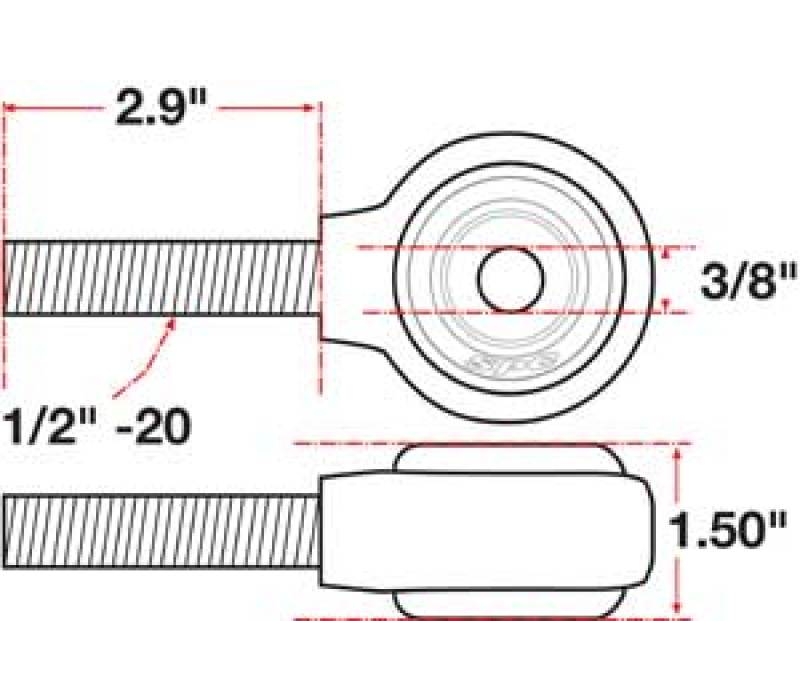 SPC Performance XAXIS Rod End Ball Joint