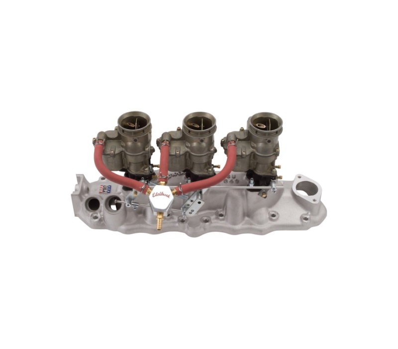 Edelbrock Fuel Block Kit Triple Feed 1286 Mini Block