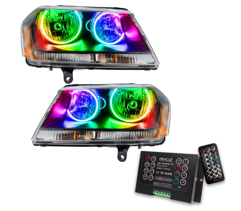 Oracle 08-14 Dodge Avenger RT SMD HL - Black - ColorSHIFT w/ 2.0 Controller