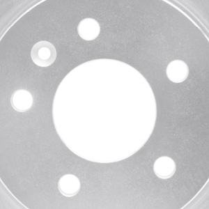 R1 13-25 Cadillac ATS Front Right Drilled & Slotted Silver Brake Rotor