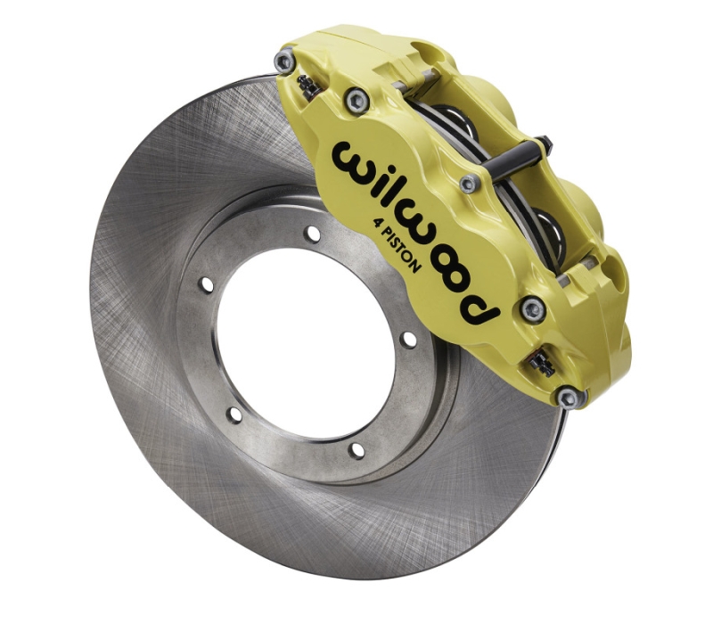 Wilwood 69-83 Porsche 911 Front Superlite Brake Kit 3.5in MT Plain Face - Yellow