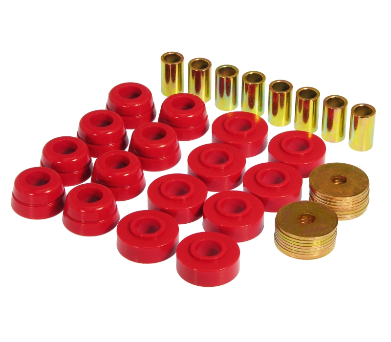 Prothane 73-82 Chevy Corvette Body Mount Kit - Red